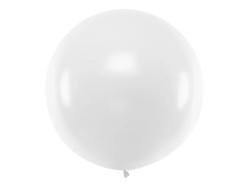 Balão Redondo Branco 1m