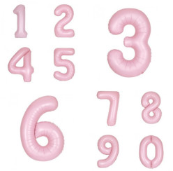 Balão Rosa Claro Matte Número 34&quot;/86cm