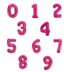 Balão Rosa Fucsia Número 34&quot;/86cm