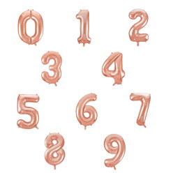 Balão Rose Gold Número 34&quot;/86cm