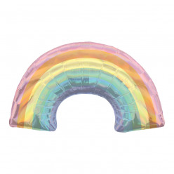 Balão Supershape Arco Íris Holográfico 86cm
