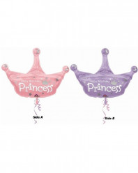 Balão Supershape Coroa Happy Birthday Princess