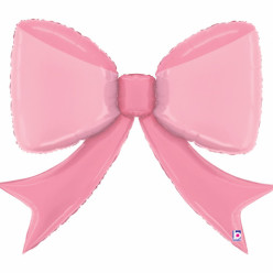 Balão Supershape Laço Rosa 104cm