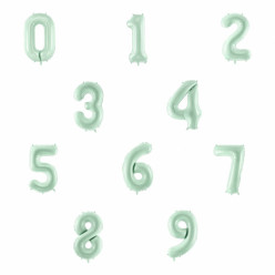 Balão Verde Menta Número 34"/86cm