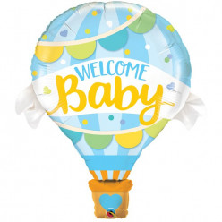 Balão Welcome Baby Azul