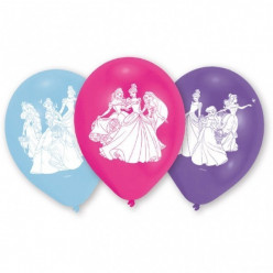Balões festa Princesas Disney sortido 6 unid