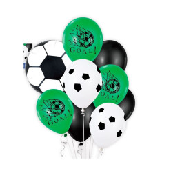 Balões Fútebol Bouquet Mix Goal (9 Unidades)