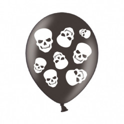 Balões Latex Caveira Halloween 6 unid