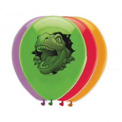 Balões látex Dino Blast 6 unid