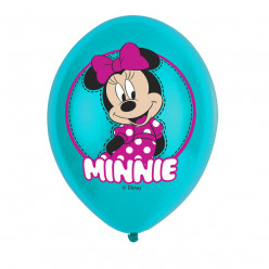 Balões Minnie Mouse 4 Cores - 6 Und