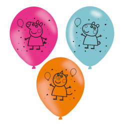 Balões Porquinha Peppa - 6 und