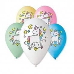 Balões Unicórnio 30cm 5 unid