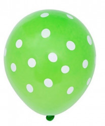 Balões Verdes Bolinhas - 6 und