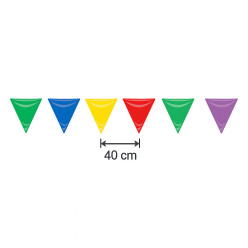 Bandeirola Plástico Colorida (25m)