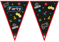 Bandeirolas Papel Gaming Party