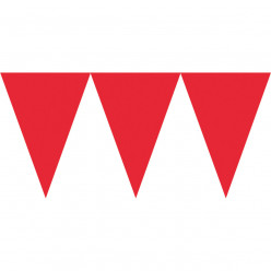 Bandeirolas Papel Vermelhas 4.5m