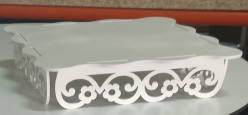 Bandeja cake stand branca MDF