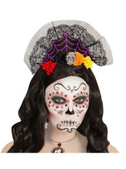 Bandolete Catrinas com Véu Halloween