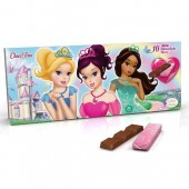 Barrinhas Chocolate Leite Princesas - 100gr