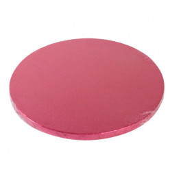 Base Alta Bolo Redonda Rosa 30 cm