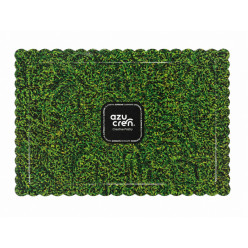 Base Bolo Retangular Relva 25x35cm