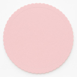 Base Bolo Textura Rosa Pastel Ø 25cm
