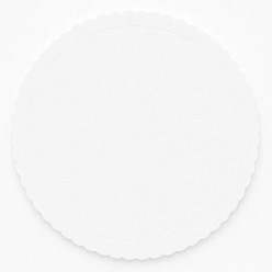 Base Bolos Branca Texturizada Ø35cm