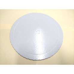 Base Branca Bolos Borda Ondulada 20cm Ø