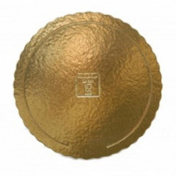 Base Dourada Bolos Borda Ondulada Ø 34cm