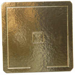 Base Quadrada Dourada Bolos 40x40cm