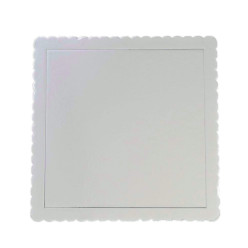 Base Quadrada Prateada 30x30x3mm