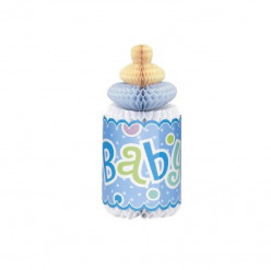 Biberon azul decorativo baby shower 12