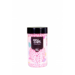Bola de Açúcar Rosa Pastel 4mm 90gr. Azucren