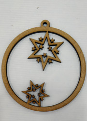 Bola de Natal MDF 10cm figura 11