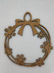 Bola de Natal MDF 10cm figura 2