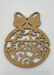 Bola de Natal MDF 10cm figura 4