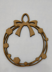 Bola de Natal MDF 10cm figura 6