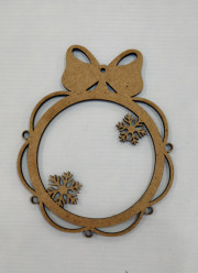 Bola de Natal MDF 10cm figura 8