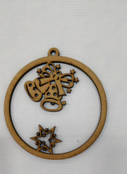 Bola de Natal MDF 10cm figura 9