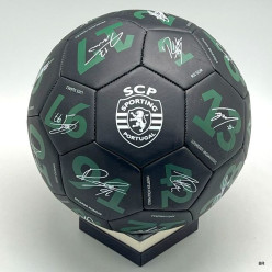 Bola Futebol Sporting Assinaturas Preta 2025/26