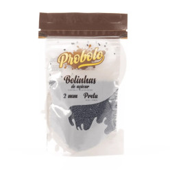 Bolinhas Pretas Açúcar 2mm – 60gr