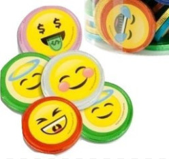 Bomboneira Emoji Moedas Chocolate 105und