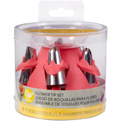 Boquilhas Flores Wilton com Caixa de Arrumação