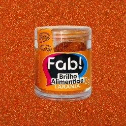 Brilho Alimentar Laranja FAB 3gr