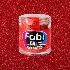 Brilho Alimentar Vermelho FAB 3gr