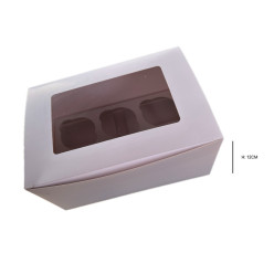 Caixa 6 Cupcakes Alta 12cm