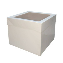 Caixa Bolo C/ Janela Superior 30x30x25cm