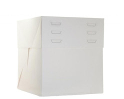 Caixa Cartolina Bolos Regulável Altura 15x15 x 20 a 30cm