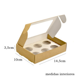 Caixa Kraft 6 Brigadeiros