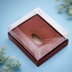 Caixa P/ Ovo de Colher 350/500 Gr - Castanho